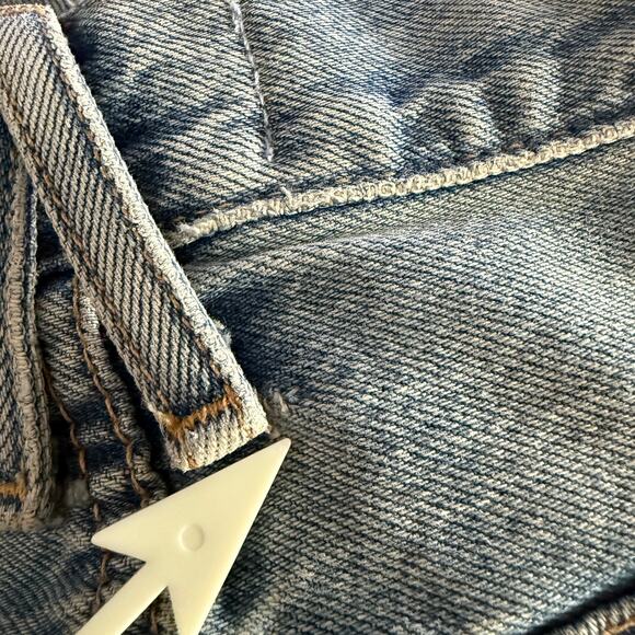 SLVRLAKE London Jeans Size 25 Salt Flats 100% Cotton High Rise Denim Straight - Picture 10 of 16